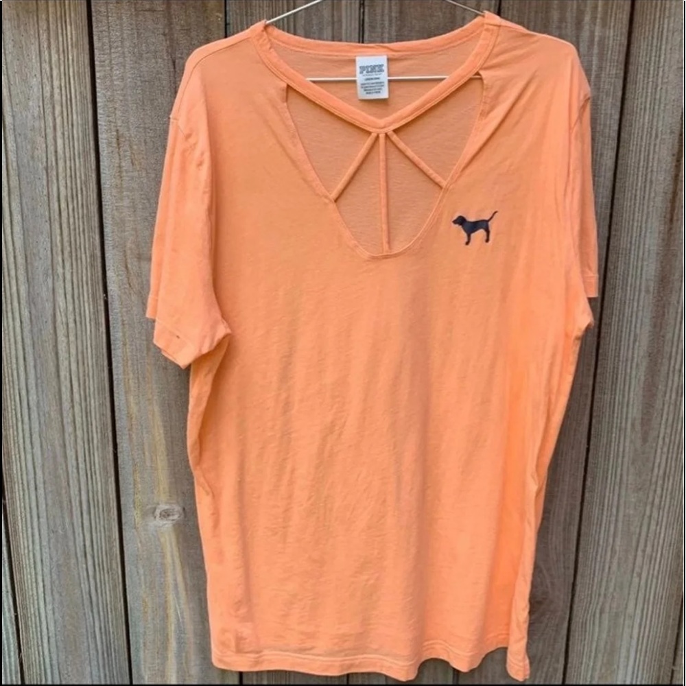 PINK ORANGE TEE / Size large